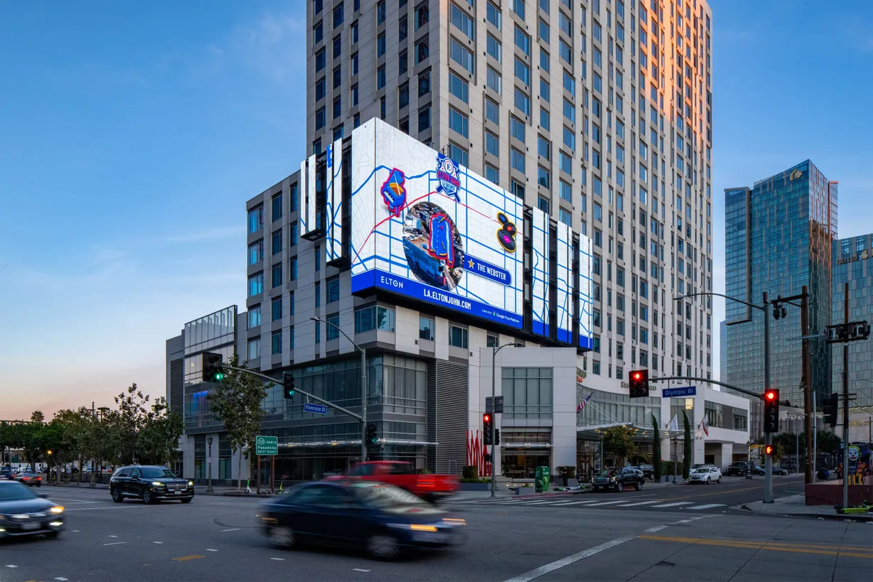 Billboards across Los Angeles