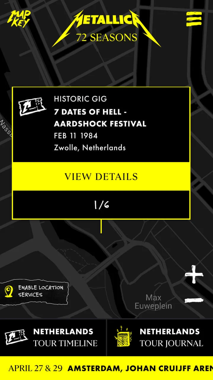 Tour map mobile