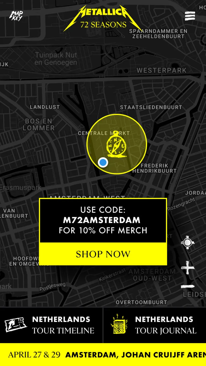Geolocated activations